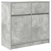 Dressoir met lade 80x34x76 cm spaanplaat betongrijs - thumbnail