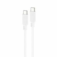 NANOCABLE 10.01.2301-L150-W - USB-C naar USB-C 3A kabel voor mobiele telefoons, tablets, laptops enz. USB 2.0, opladen tot 3 ampère, mannelijk-mannelijk, wit, 1,5 meter - thumbnail