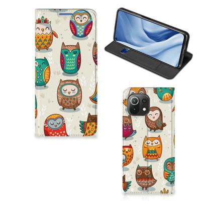 Xiaomi 11 Lite NE 5G | Mi 11 Lite | Hoesje maken | Vrolijke Uilen Xiaomi 11 Lite NE 5G | Mi 11 Lite | Hoesje maken | Vrolijke Uilen