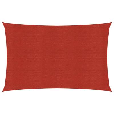 VidaXL Zonnezeil 160 g/m² 2,5x4 m hdpe rood