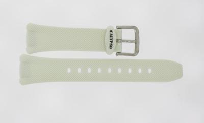 Horlogeband Calypso K6064-1 Kunststof/Plastic Crèmewit 12mm Horlogeband Calypso K6064-1 Kunststof/Plastic Crèmewit 12mm