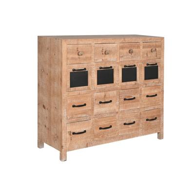 Ladenkast Home ESPRIT Zwart Natuurlijk Metaal Spar Cottage 110 x 40 x 92,5 cm Ladenkast Home ESPRIT Zwart Natuurlijk Metaal Spar Cottage 110 x 40 x 92,5 cm