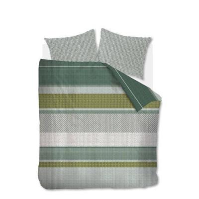 Beddinghouse Webbing Dekbedovertrek - 2-persoons (200x200/220 Cm + 2 Slopen) - Katoen - Grey Green