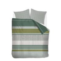 Beddinghouse Webbing Dekbedovertrek - 2-persoons (200x200/220 Cm + 2 Slopen) - Katoen - Grey Green - thumbnail
