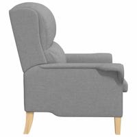 Fauteuil Lichtgrijs 76 x 94 x 102 cm Stof - thumbnail