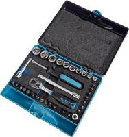 HAZET Dopsleutelset 853-1 | 1/4 inch (6,3 mm) zeskant massief, 1/4 inch (6,3 mm) vierkant hol | Buiten-zeskant-tractieprofiel, Binnen-zeskant-profiel, - thumbnail