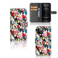 Apple iPhone 12 Pro Max | Telefoonhoesje | Met pasjeshouder | Birds - thumbnail