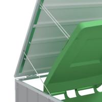 Containerberging voor 2 containers 144x81x113 cm staal grijs - thumbnail