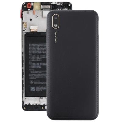Batterij achtercover met camera lens & Zijkleutels voor Huawei Y5 (2019) (zwart)