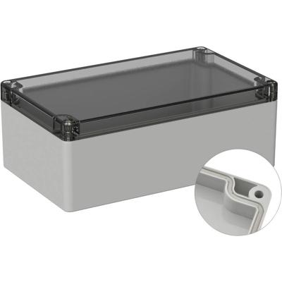 TRU COMPONENTS TC-9065484 Outdoorbehuizing 200 x 120 x 75 Polycarbonaat Grijs-wit (RAL 7035) 1 stuk(s)