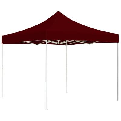 VidaXL Partytent professioneel inklapbaar 2x2 m aluminium bordeauxrood