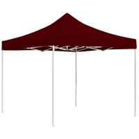 VidaXL Partytent professioneel inklapbaar 2x2 m aluminium bordeauxrood - thumbnail