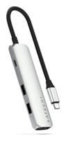 Satechi USB-C 4-in-1 Slim multiport adapter (4K) - Silver - thumbnail