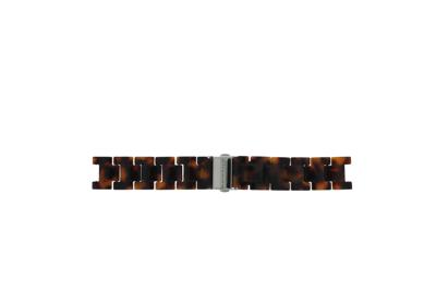 Horlogeband Fossil ES2456 / ES2458 Kunststof/Plastic Bruin 18mm