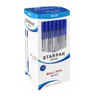 Balpen met Dop Blauw, 50st. - thumbnail