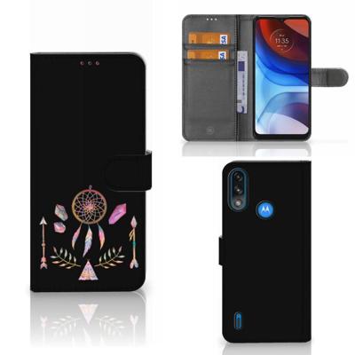 Motorola Moto E7i Power | E7 Power Leuk Hoesje Boho Dreamcatcher Motorola Moto E7i Power | E7 Power Leuk Hoesje Boho Dreamcatcher