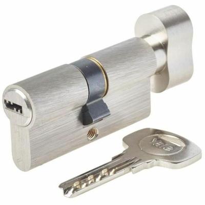 YALE Knopvergrendelingscilinder - voor buitendeur / toegangsdeur - 6 pins - 4 sleutels - 30 x 30 mm