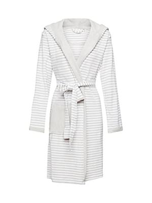 Esprit Striped Hoodie Badjas Grey XL