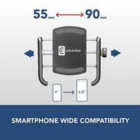 Cellularline MOTOHOLDERALUK Telefoonhouder voor in de auto 360° draaibaar - thumbnail