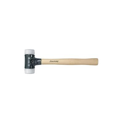Wiha Kunststof hamer Safety | middelzacht/zeer hard | met hickorysteel | rond-slagkop | 110 mm | 40 mm - 26645 - 26645