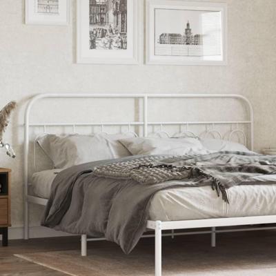 Hoofdbord 160 cm metaal wit Hoofdbord 160 cm metaal wit