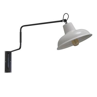 Masterlight Retro witte wandleeslampIndustria 123cm zwart met wit - 3046-05-06-06