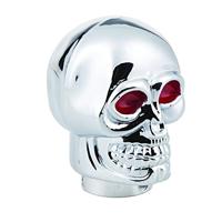 Simoni Racing Pookknop Skull - Chroom + Rode Ogen SRPK56X - thumbnail