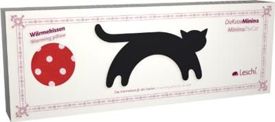 Leschi Verwarmingskussen Minina kat L - polkadot rood/zwart Leschi Verwarmingskussen Minina kat L - polkadot rood/zwart
