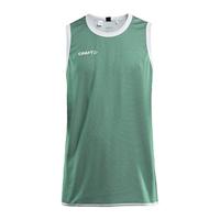 Craft 1911109 Progress Rev. Basket Singlet M - Team Green/White - XS - thumbnail