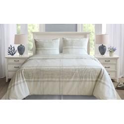 Yellow Sayama dekbedovertrek - 1-persoons (140x200/220 cm + 1 sloop) - Percal katoen - Off-White