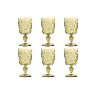 Set van bekers Home ESPRIT Groen Kristal 310 ml (6 Stuks) Set van bekers Home ESPRIT Groen Kristal 310 ml (6 Stuks)