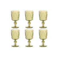 Set van bekers Home ESPRIT Groen Kristal 310 ml (6 Stuks) - thumbnail