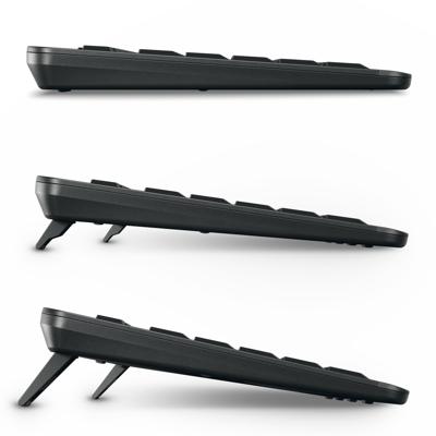 CHERRY STREAM ULTIMATE - Desktop set - Wireless - AZERTY - Black