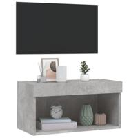 Tv-meubel met LED-verlichting 60x30x30 cm betongrijs - thumbnail