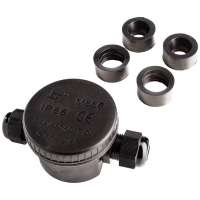 Deko Light 930578 Verdeler 2-voudig 450 V Zwart Deko Light 930578 Verdeler 2-voudig 450 V Zwart