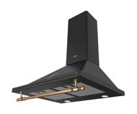 Retro decoratieve wandkap - AMICA - OKC6212RA - 76/104 x 60 x 50 cm - Zwart - thumbnail