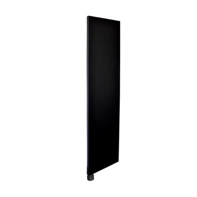 Electrische Wifi Radiator Sanicare HPW Carini Denso 180x40 cm Mat Zwart Met Thermostaat Zwart Linksonder