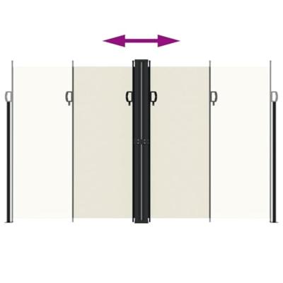 Windscherm uittrekbaar 200x600 cm crmekleurig