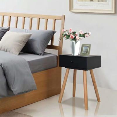 Nachtkastjes 40x30x61 cm massief grenenhout zwart 2 st
