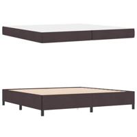 Boxspring bed Bruin 200 x 200 cm Stof, Engineered Hout - thumbnail