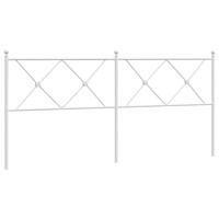 Hoofdbord 180 cm metaal wit - thumbnail