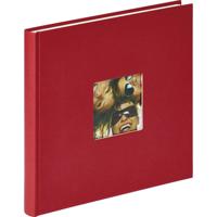 walther+ design FA-205-R Fotoalbum (b x h) 26 cm x 25 cm Rood 40 bladzijden - thumbnail