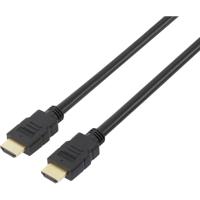 SpeaKa Professional SP-7870704 HDMI-kabel HDMI Aansluitkabel HDMI-A-stekker, HDMI-A-stekker 5.00 m Zwart 4K UHD, Audio Return Channel (ARC), Vergulde - thumbnail