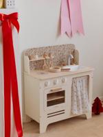 Houten keukentje met accessoires van FSC®-hout ecru - thumbnail