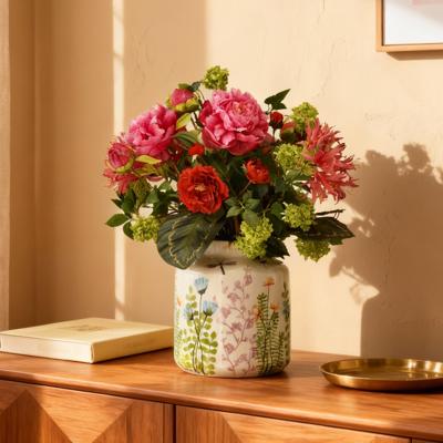 Handgebonden kunstboeket Sanne Dublin 60cm