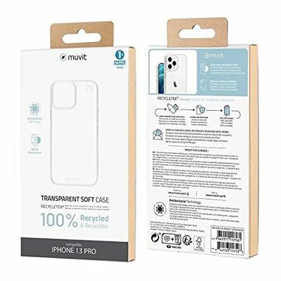 Telefoonhoes Muvit for Change iPhone 13 Pro Zwart Telefoonhoes Muvit for Change iPhone 13 Pro Zwart