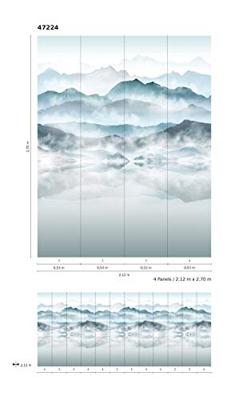 Noordwand Smart Art Easy Fotobehang watercolor bergen 47224