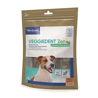 Virbac Veggiedent Zen kauwstrips hond S (15 st.) 1 verpakking