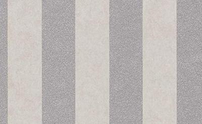 Dutch Wallcoverings Behang Carat Deluxe Streep Beige/Zilver 10077-02