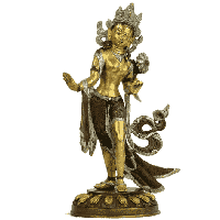 Groene Tara staand driekleurig - 39 - 3770 - Messing - Koper - M - thumbnail